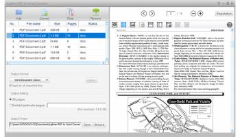 Lighten PDF to Word Converter screenshot