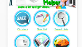 Shopper's Lil' Helper Mobile Website screenshot