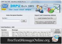 Text Message Software for Blackberry screenshot