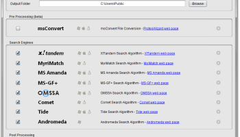 SearchGUI screenshot