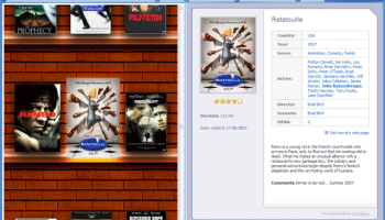 Movie Library Software screenshot