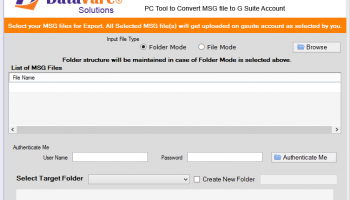 Datavare MSG to G Suite Converter screenshot