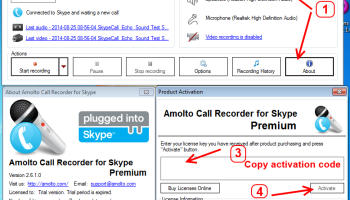 Amolto Call Recorder for Skype screenshot