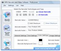 Bar Code Generator Software screenshot