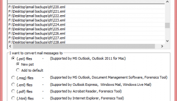 Convert Windows Mail to PST screenshot