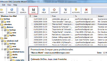 Convert EML file to PDF screenshot