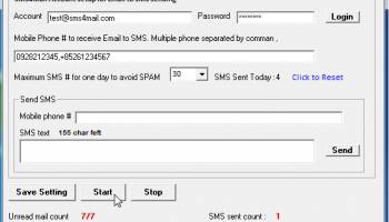 SMS4Mail screenshot