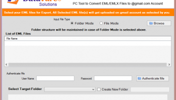 Datavare EML to Gmail Importer screenshot