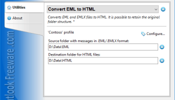 Convert EML to HTML for Outlook screenshot