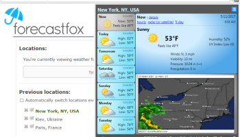 ForecastFox screenshot
