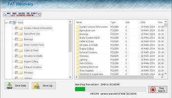 Fat Disk Undelete Software screenshot