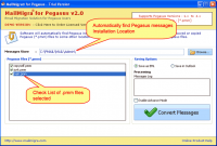 Pegasus Mail to Outlook screenshot