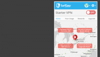SurfEasy VPN for Windows screenshot