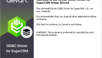 SugarCRM ODBC Driver by Devart screenshot