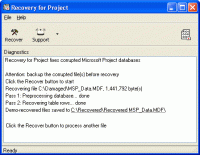 Recovery for Project screenshot