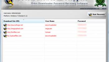 Orbit Password Decryptor screenshot