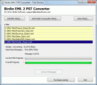 Import EML to Outlook 2010 PST screenshot