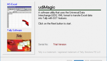 udiMagic Excel to Tally screenshot