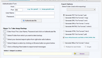 Softaken IMAP Mail Backup Tool screenshot