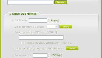 Tipard PDF Cutter screenshot