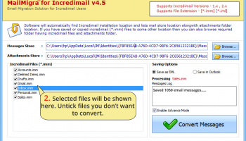 SoftStella IncrediMail Converter screenshot