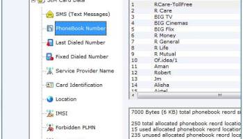 Sim Card Data Restore screenshot