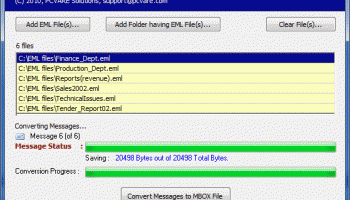 EML to Mac MBOX Converter screenshot