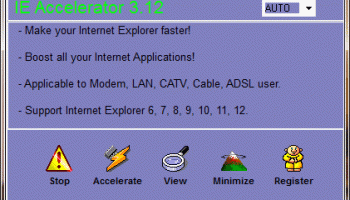 IE Accelerator screenshot