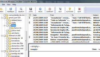 Windows Live Mail Converter Wizard screenshot
