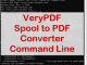 VeryUtils Spool to PDF Converter Command Line