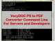 VeryUtils PS to PDF Converter Command Line