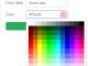 JavaScript Webix Colorpicker