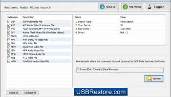 Android Data Restore Software screenshot