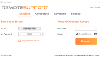 TSplus Remote Support screenshot