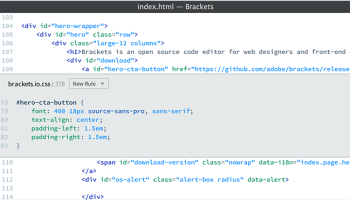Brackets Sprint screenshot