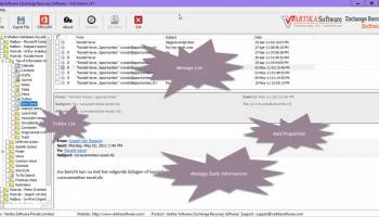 Vartika Exchange Recovery Software screenshot
