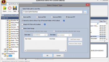 Sysinfo OLM to PST Converter screenshot