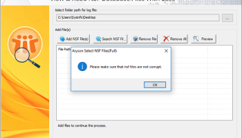 Aryson NSF Viewer screenshot