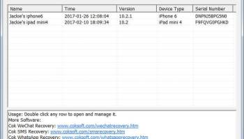 Cok Free iTunes Backup Extractor screenshot