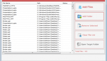 PowerPoint Files Splitter screenshot