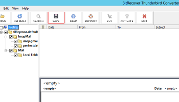 Thunderbird Backup to Outlook screenshot