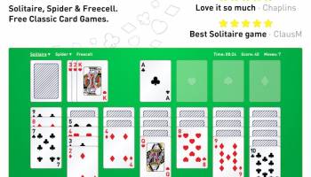 Solitaire, Spider and Freecell screenshot
