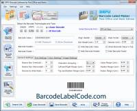 Bank Barcode Software screenshot