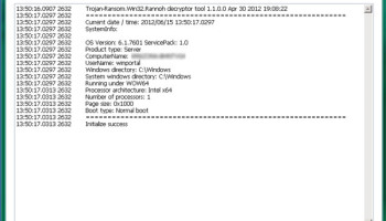 Kaspersky RannohDecryptor screenshot