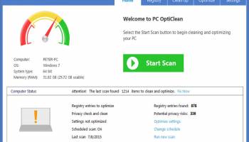 PC OptiClean screenshot