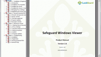 Safeguard Secure PDF File Viewer screenshot