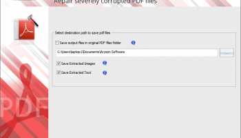 PDF Recovery Tool screenshot