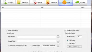 AFP2PDF Transform Server screenshot
