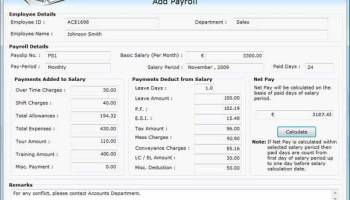 Payroll System screenshot
