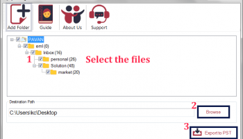 QuickMigrations for EML to PST screenshot
